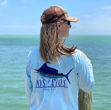 Sailfish / Blue - Quick Dry UPF 50+ Mens Long Sleeve